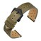 ANNEFIT Vintage Leather Watch Strap 22mm Quick Release Replacement Band for Men and Women with Black Buckle Green