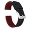 BARTON WATCH BANDS Barton Elite Silicone Watch Band 22mm Black Crimson Red