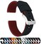 BARTON WATCH BANDS Barton Elite Silicone Watch Band 22mm Black Crimson Red