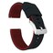 BARTON WATCH BANDS Barton Elite Silicone Watch Band 22mm Black Crimson Red