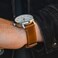 BARTON WATCH BANDS Quick Release Top Grain Leather Watch Band Strap Caramel Tan Leather 22mm