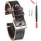 hemsut h Leather Watch Bands Horween Leather Watch Strap for Men 18 19 20 21 22 24mm Quick Release Handmade Vintage Replacement Wrap