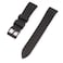 StrapHabit Quick Release Rubber Watch Strap Band FKM 18mm 19mm 20mm 21mm 22mm 23mm 24mm Black wBlack Buckle 20mm