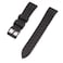 StrapHabit Quick Release Rubber Watch Strap Band FKM 18mm 19mm 20mm 21mm 22mm 23mm 24mm Black wBlack Buckle 20mm