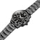Kai Tian 20mm Curved Ends Watch Band with Foldover Clasp Black Solid Quality Stainless Steel HalfMoon Tapered 3D Flats Metal Watch Strap for Men Women