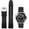 Niziruoup Watch Band Quick Release Fluororubber 19mm 20mm 21mm 22mm Soft Durable Universal FKM Rubber Replacement Band Strap for Men Women