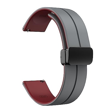 LYSMVIVI Soft Silicone Magnetic Watch Band 22mm 20mm 19mm 18mm 16mm with Quick Release Adjustable Sport Replacement Strap for Men Women