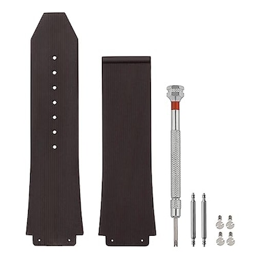 SANDEIN 25mm Watch Band Compatible with 25x19x22mm Soft Silicone Rubber Replacement Watch Straps