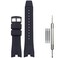 WRISTARMOR Rubber Strap compatible with Citizen AW1475 1476 1477 CA4154 4155 Men EcoDrive Wristwatch replacement Silicone watchbandBlack Black buckle
