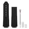 SANDEIN 25mm Leather Watch Bands Compatible with 25x19x22mm Strap Soft Silicone Rubber Lined Replacement Watch Straps BlackBlack Stitching