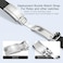 Wentokye 21mm Watch Band for Rolex Rubber Strap 21mm for Submariner DEEPSEA SeaDweller WatchesReplacement Curved Lug End Watch Strap