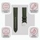 WatchGecko Atlas Sailcloth Waterproof Watch Strap QuickRelease Spring Bars Brushed StainlessSteel Buckle 18mm22mm Sizes 5 Colour Options Durable Comfortable 20mm
