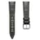 WatchGecko Carolina Gator Print Genuine Leather Watch Strap Grey 20mm