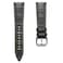 WatchGecko Carolina Gator Print Genuine Leather Watch Strap Grey 20mm