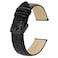 BISONSTRAP Watch Bands 18mm Alligator Embossed Leather Watch Straps Black with Black Buckle