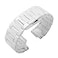 Nice Pies Ceramic Watch Band Universal strap with Quick Release Pins Butterfly Buckle Deployment Clasp Bracelet 14mm 16mm 18mm 20mm 22mm White Black 14mm A White