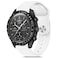 Meliya Bands for Moonswatch Watch Soft Silicone Strap Compatible with Omega X Swatch Moonswatch SpeedmasterRolexSEIKO 20mm Watch Swatch Omega Moonswatch Speedmaster Watch Replacement Band for Women Me