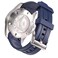 INO Design StrapXProLXH1C 21mm Watch Band Quick Release FKM Rubber Curved End Watch Strap Replacement for Longines HydroconquestConquest 20072022 verNavy Blue with Silver Clasp