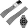 Yhmoo Watchband For Rolex SUBMARINER GHOST DATEJUST OYSTERPERTUAL DAYTONA YACHTMASTER Deployment Buckle 20mm Rolex Silicone Rubber Strap Replacement grey