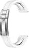 Yhmoo Watchband For Rolex SUBMARINER GHOST DATEJUST OYSTERPERTUAL DAYTONA YACHTMASTER Deployment Buckle 20mm Rolex Silicone Rubber Strap Replacement white
