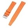 StrapHabit Quick Release Tropical Style FKM Rubber Watch Strap Band 18mm 19mm 20mm 21mm 22mm Orange 21mm