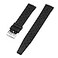 StrapHabit Quick Release Tropical Style FKM Rubber Watch Strap Band 18mm 19mm 20mm 21mm 22mm Black 21mm