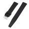 StrapHabit Quick Release Tropical Style FKM Rubber Watch Strap Band 18mm 19mm 20mm 21mm 22mm Black 21mm
