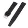 StrapHabit Quick Release Tropical Style FKM Rubber Watch Strap Band 18mm 19mm 20mm 21mm 22mm Black 21mm