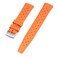 StrapHabit Quick Release Tropical Style FKM Rubber Watch Strap Band 18mm 19mm 20mm 21mm 22mm Orange 18mm