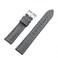 Onthelevel Water Resistant Oxford Fabric Watch Strap 18mm 20mm 22mm Sailcloth With Leather Back Lining Quick Release Watch Band Replacement Gray 20mm