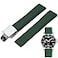 Niziruoup FKM Rubber Watch Bands Deployment Clasp Adjustable CTS Fluororubber 19mm 20mm 21mm 22mm Quick Release Soft Durable FKM Rubber Watch Strap Universal Replacement Band Strap for Men Women