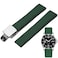 Niziruoup FKM Rubber Watch Bands Deployment Clasp Adjustable CTS Fluororubber 19mm 20mm 21mm 22mm Quick Release Soft Durable FKM Rubber Watch Strap Universal Replacement Band Strap for Men Women