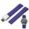 Niziruoup FKM Rubber Deployant Watch Strap Quick Release Cut to Size Fluororubber 19mm 20mm 21mm 22mm Watch Band Soft Durable Universal FKM Rubber Replacement Band Strap for Men Women