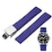 Niziruoup FKM Rubber Deployant Watch Strap Quick Release Cut to Size Fluororubber 19mm 20mm 21mm 22mm Watch Band Soft Durable Universal FKM Rubber Replacement Band Strap for Men Women