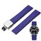 Niziruoup FKM Rubber Deployant Watch Strap Quick Release Cut to Size Fluororubber 19mm 20mm 21mm 22mm Watch Band Soft Durable Universal FKM Rubber Replacement Band Strap for Men Women