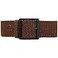 Da Luca Braided Nylon Perlon Watch Strap Brown PVD Buckle 18mm