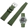 Niziruoup FKM Rubber Watch Strap Quick Release Tropical Style Fluororubber 18mm 20mm 22mm Soft Breathable Durable FKM Rubber Watch Band Universal Replacement Band Strap for Men Women