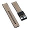 StrapHabit Quick Release Sailcloth and FKM Rubber Hybrid Watch Strap Band 20mm 22mm Nylon 22mm Khaki wBlack Buckle