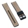 StrapHabit Quick Release Sailcloth and FKM Rubber Hybrid Watch Strap Band 20mm 22mm Nylon 22mm Khaki wBlack Buckle