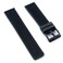 StrapHabit Quick Release Sailcloth and FKM Rubber Hybrid Watch Strap Band 20mm 22mm Nylon 20mm Black wBlack Buckle