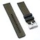 StrapHabit Quick Release Sailcloth and FKM Rubber Hybrid Watch Strap Band 20mm 22mm Nylon 22mm Green