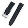 StrapHabit Quick Release Rubber Watch Strap Band FKM 20mm 22mm 24mm Black 20mm