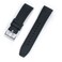 StrapHabit Quick Release Rubber Watch Strap Band FKM 20mm 22mm 24mm Black 20mm