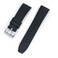 StrapHabit Quick Release Rubber Watch Strap Band FKM 20mm 22mm 24mm Black 20mm