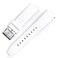 StrapHabit Quick Release Rubber Watch Strap Band FKM 20mm 22mm 24mm White 20mm