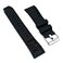 StrapHabit Quick Release Vented Rubber Watch Strap Band FKM Vent 20mm 22mm 20mm Black