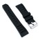 StrapHabit Quick Release Vented Rubber Watch Strap Band FKM Vent 20mm 22mm 20mm Black