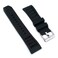 StrapHabit Quick Release Vented Rubber Watch Strap Band FKM Vent 20mm 22mm 20mm Black