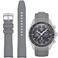 Stanchev Strap for MoonSwatch WatchCurved Silicon Replacement Band Compatible With Omega X Swatch Speedmaster Moonswatch 20mmSoft 22mm Strap for Men Women Gray 20mm