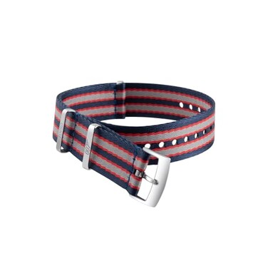 TOPBD 20mm High Density Nylon Strap WatchBand For Omega Seamaster 007 Moonswatch Commander Speedmaster 300 AT150 AQUA TERRA BeltSoft Canvas Fabric Strap Compatible 1921 MMRED Blue
